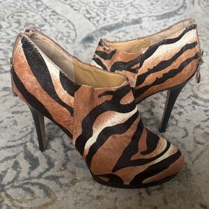 Nine West Faux Animal Hair Print Heels